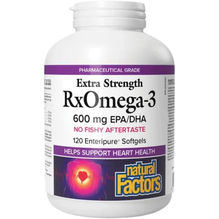 Natural Factors RxOmega-3 超强效 600毫克 120粒 肠溶软胶囊 | 每天不同折扣, 全网最低价格 | 种类齐全的保健品店铺 VITASHOP, 只有你想不到, 没有你买不到 !
