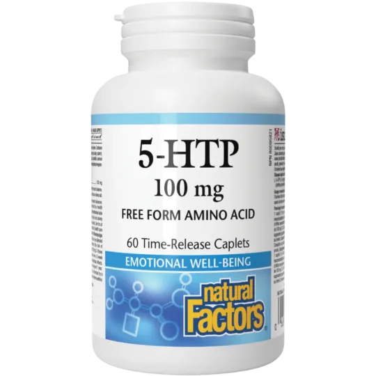 Natural Factors 5-HTP 100 mg 60 缓释片 | 每天不同折扣, 全网最低价格 | 种类齐全的保健品店铺 VITASHOP, 只有你想不到, 没有你买不到 !