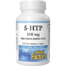 Natural Factors 5-HTP 100 mg 120 caplets à libération graduelle | Prix imbattables, offres quotidiennes | VITASHOP