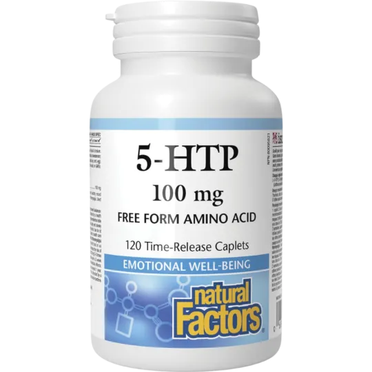 Natural Factors 5-HTP 100 mg 120 缓释片 | 每天不同折扣, 全网最低价格 | 种类齐全的保健品店铺 VITASHOP, 只有你想不到, 没有你买不到 !