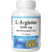 Natural Factors L-精氨酸 1000毫克 90片 | 每天不同折扣, 全网最低价格 | 种类齐全的保健品店铺 VITASHOP, 只有你想不到, 没有你买不到 !