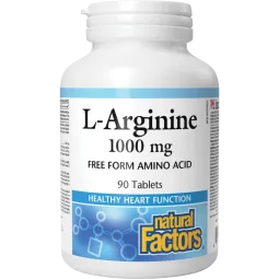 Natural Factors L-精氨酸 1000毫克 90片 | 每天不同折扣, 全网最低价格 | 种类齐全的保健品店铺 VITASHOP, 只有你想不到, 没有你买不到 !