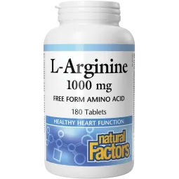 Natural Factors L-Arginine 1000 mg 180 Tablets | Unbeatable Prices, Daily Deals | VITASHOP