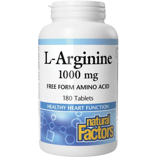 Natural Factors L-아르기닌 1000 mg 180 정 | 매일 업데이트되는 특가 상품 | VITASHOP