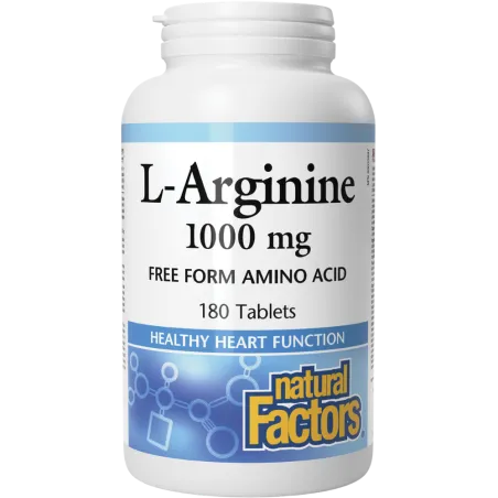 Natural Factors L-精氨酸 1000毫克 180片 | 每天不同折扣, 全网最低价格 | 种类齐全的保健品店铺 VITASHOP, 只有你想不到, 没有你买不到 !