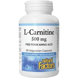 Natural Factors 左旋肉碱 500毫克 60 植物胶囊 | 每天不同折扣, 全网最低价格 | 种类齐全的保健品店铺 VITASHOP, 只有你想不到, 没有你买不到 !