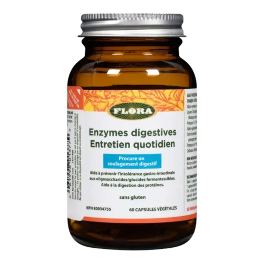 Flora Enzymes de Maintenance Quotidienne 60 Gélules Végétales | Prix imbattables, offres quotidiennes | VITASHOP