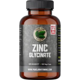 PURE LAB VITAMINS Zinc Glycinate 23 mg 150 Vegetable Capsules | Unbeatable Prices, Daily Deals | VITASHOP