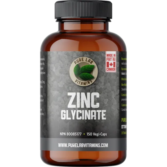 PURE LAB VITAMINS 아연 글리시네이트 23 mg 150 식물성 캡슐 | 매일 업데이트되는 특가 상품 | VITASHOP