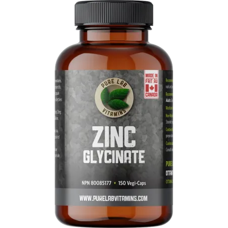 PURE LAB VITAMINS 아연 글리시네이트 23 mg 150 식물성 캡슐 | 매일 업데이트되는 특가 상품 | VITASHOP