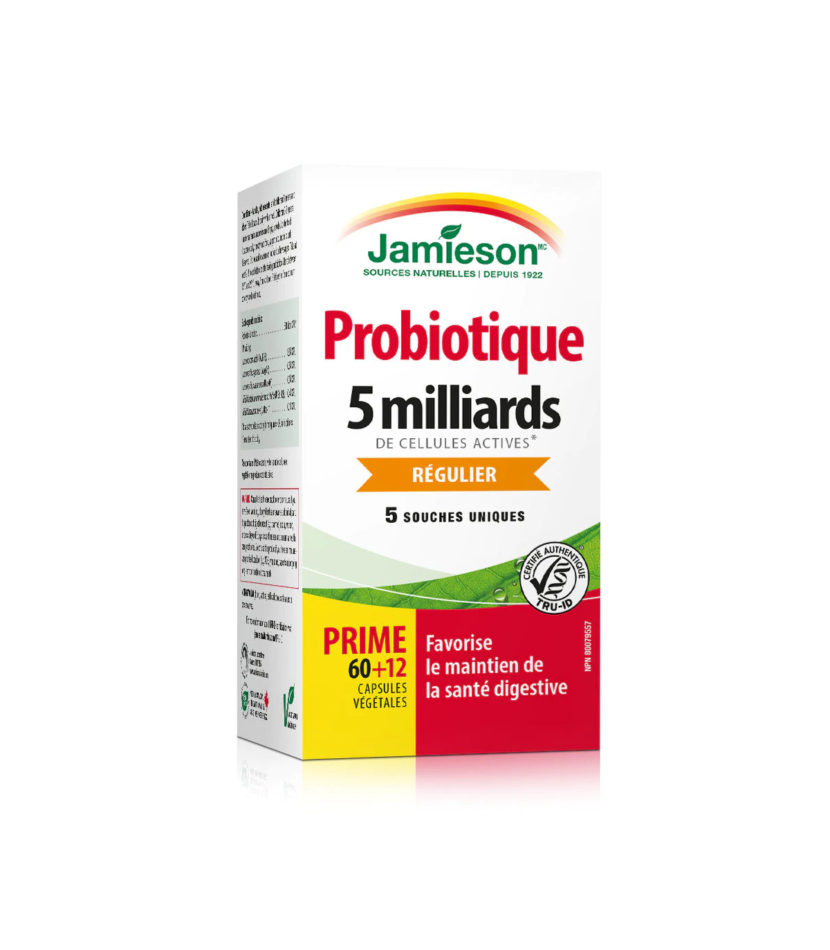 Jamieson Probiotic 5 Billion Free 60+12  Capsules | Unbeatable Prices, Daily Deals | VITASHOP