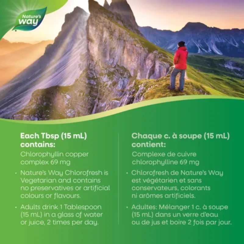Nature's Way Chlorofresh® Naturel 474 mL | Prix imbattables, offres quotidiennes | VITASHOP