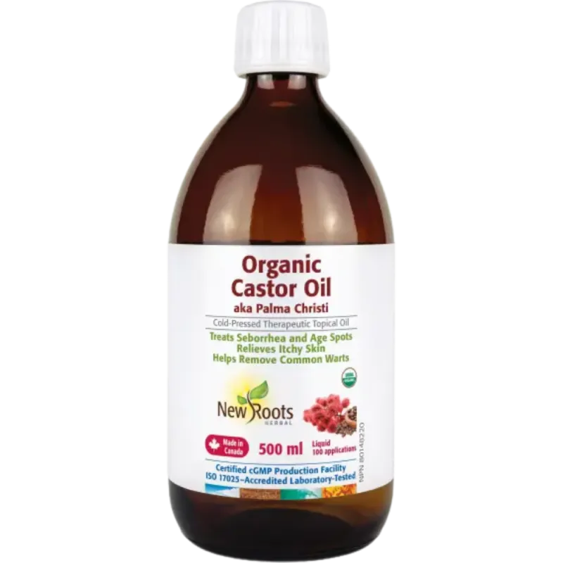 New Roots Organic Castor Oil 500 mL | Unbeatable Prices, Daily Deals | VITASHOP