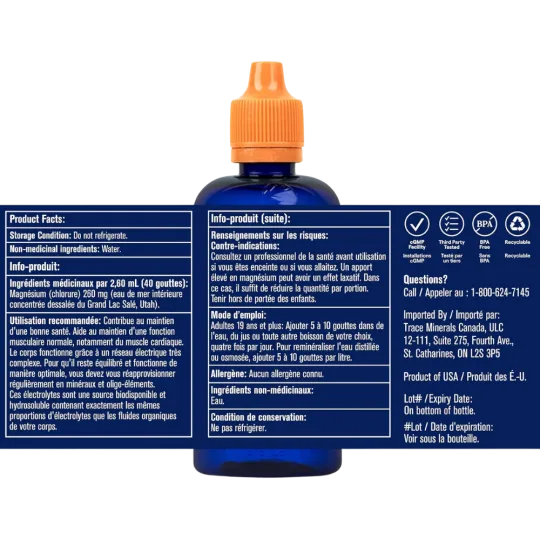 Trace Mineral Research Gouttes Trace Concentrace 240 ml | Prix imbattables, offres quotidiennes | VITASHOP