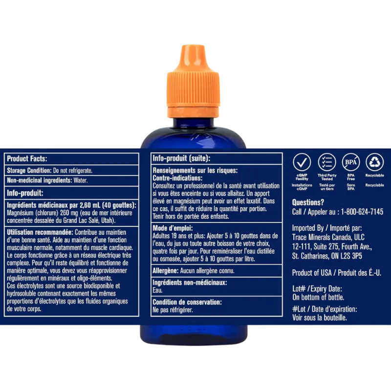 Trace Mineral Research Gouttes Trace Concentrace 240 ml | Prix imbattables, offres quotidiennes | VITASHOP