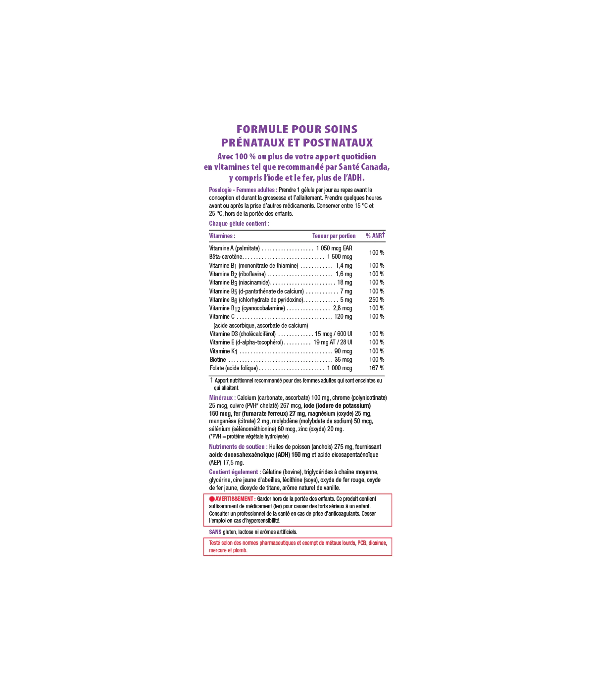 Prenatal Complete 60 Softgels | Safest & Easiest Shopping Vitamins Online | VITASHOP