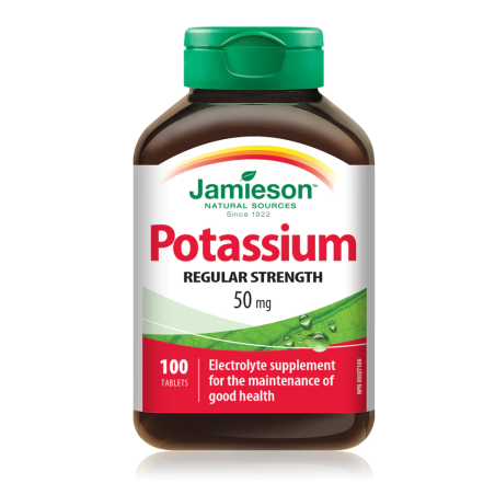 Jamieson Potassium 50 mg 100 Tablets | Unbeatable Prices, Daily Deals | VITASHOP