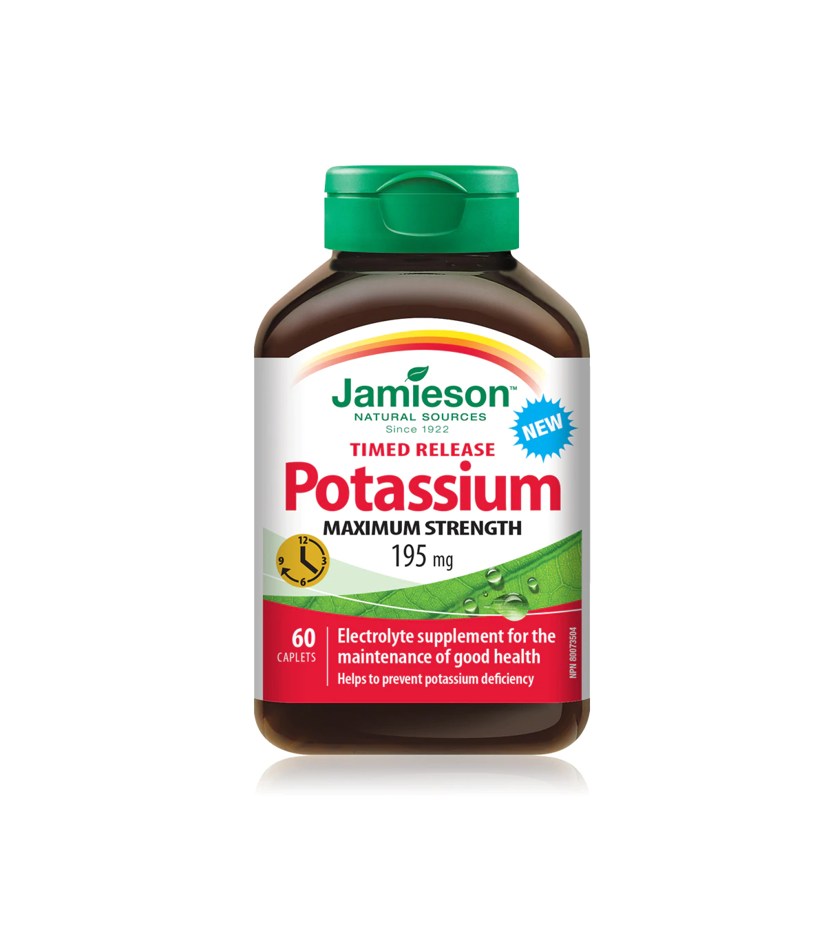Potassium 195 mg Timed Release 60 Caplets | Safest & Easiest Shopping Vitamins Online | VITASHOP