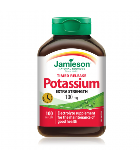 Jamieson Potassium 100 mg 100 Caplets | Unbeatable Prices, Daily Deals | VITASHOP