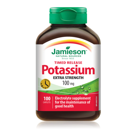 Jamieson Potassium 100 mg 100 Caplets | 每天不同折扣, 全网最低价格 | 种类齐全的保健品店铺 VITASHOP, 只有你想不到, 没有你买不到 !