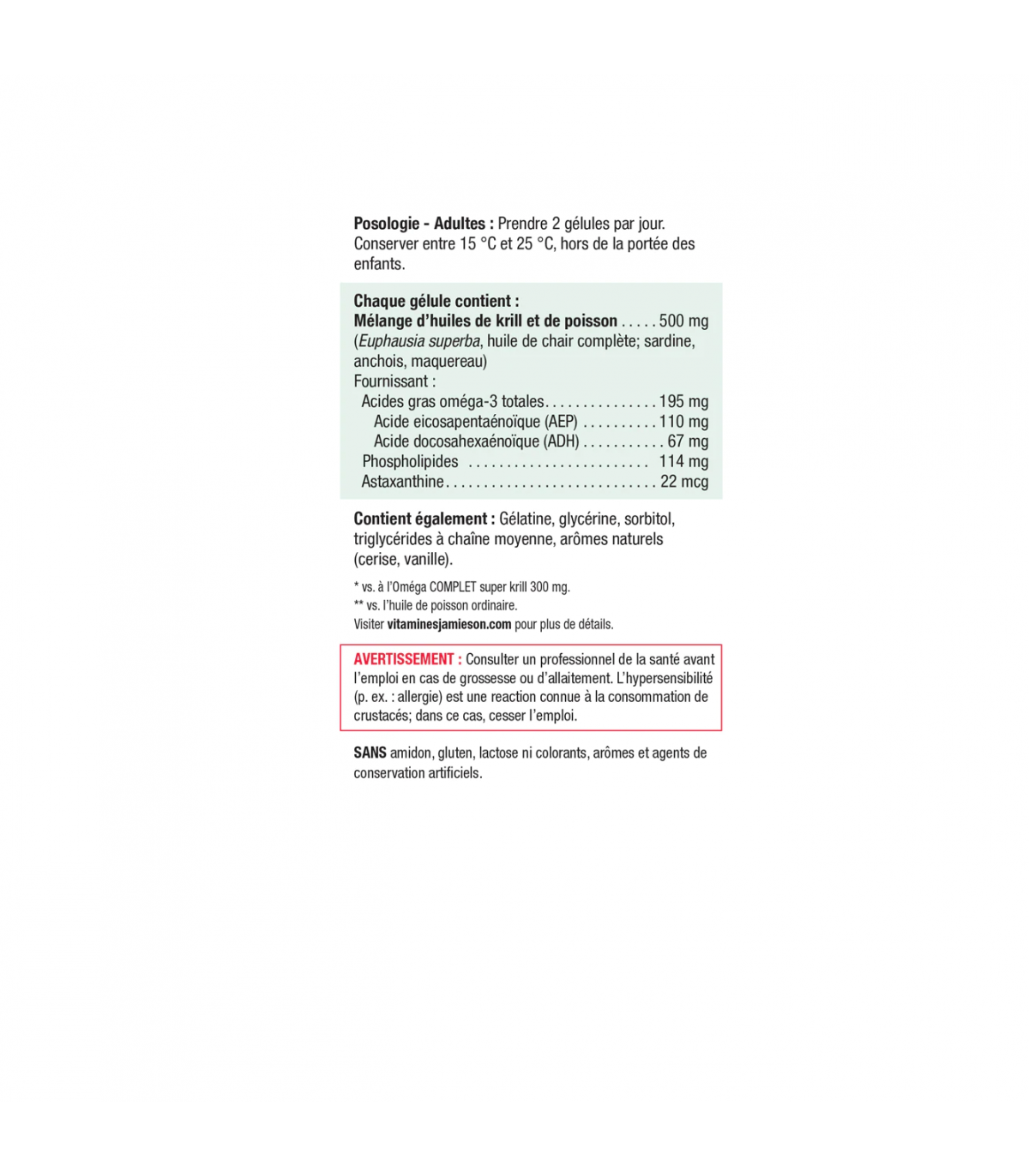 Jamieson Omega Krill Plus 60 Softgels | 每天不同折扣, 全网最低价格 | 种类齐全的保健品店铺 VITASHOP, 只有你想不到, 没有你买不到 !