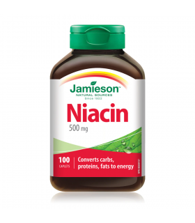 Niacin 500 mg 100 Caplets | Safest & Easiest Shopping Vitamins Online | VITASHOP