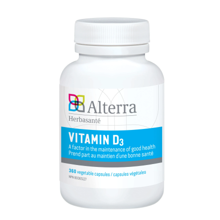 Alterra Vitamin D3 360 Capsules | Unbeatable Prices, Daily Deals | VITASHOP