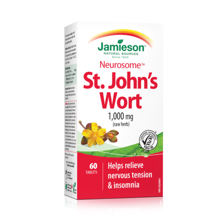 Jamieson Neurosome St. John's Wort 1,000 mg 60 Tablets | Unbeatable Prices, Daily Deals | VITASHOP