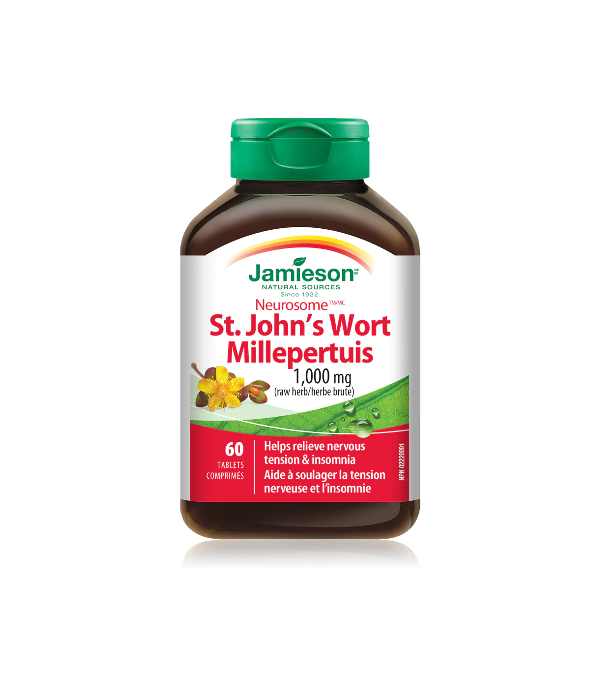 Jamieson Neurosome St. John's Wort 1,000 mg 60 Tablets | Unbeatable Prices, Daily Deals | VITASHOP