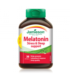Jamieson Melatonin Stress & Sleep 30 Caplets | Unbeatable Prices, Daily Deals | VITASHOP