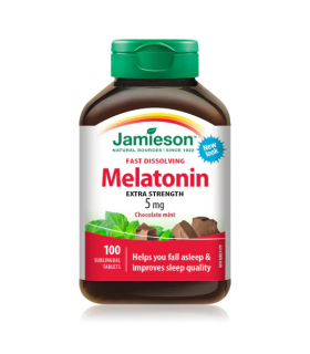 Jamieson Melatonin 5 mg Sublingual Choc Mint 100 Tablets | 每天不同折扣, 全网最低价格 | 种类齐全的保健品店铺 VITASHOP, 只有你想不到, 没有你买不到 !