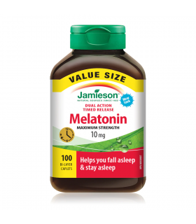 Jamieson Melatonin 10 mg Timed Release 100 Caplets | Unbeatable Prices, Daily Deals | VITASHOP