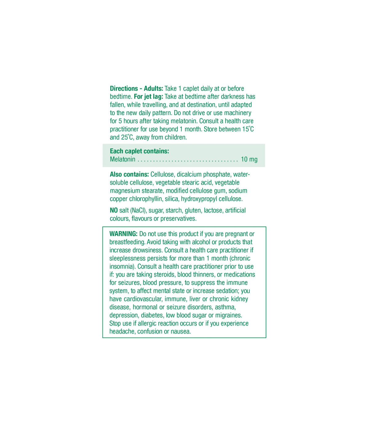 Melatonin 10 mg Dual Action Timed Release 60 Caplets | Safest & Easiest Shopping Vitamins Online | VITASHOP