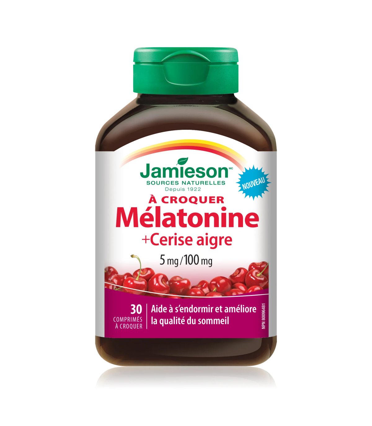Jamieson Melatonin + Tart Cherry  5/100 mg 30 Chewable Tablets | Unbeatable Prices, Daily Deals | VITASHOP