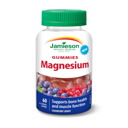 Jamieson Magnesium Cranberry Grape 60 Gummies | Unbeatable Prices, Daily Deals | VITASHOP