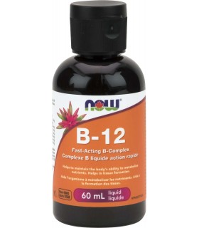 NOW Foods 나우 푸드 B-12 속효성 B 복합 액체, 60mL | 매일 업데이트되는 특가 상품 | VITASHOP