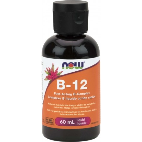 NOW Foods 나우 푸드 B-12 속효성 B 복합 액체, 60mL | 매일 업데이트되는 특가 상품 | VITASHOP