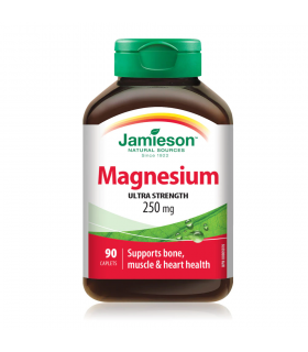 Jamieson Magnesium 250 mg 90 Caplets | Unbeatable Prices, Daily Deals | VITASHOP