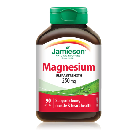 Jamieson Magnesium 250 mg 90 Caplets | Unbeatable Prices, Daily Deals | VITASHOP
