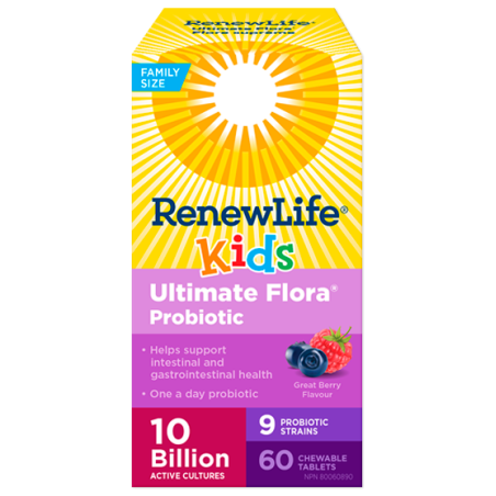 Renew Life 리뉴 라이프 Ultimate Flora 키즈 프로바이오틱 100억 60캡슐 | 매일 업데이트되는 특가 상품 | VITASHOP