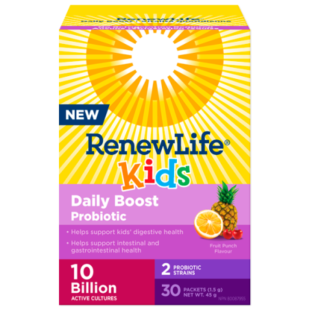 Renew Life Kids Daily Boost Probiotic 30 Sachets | 每天不同折扣, 全网最低价格 | 种类齐全的保健品店铺 VITASHOP, 只有你想不到, 没有你买不到 !