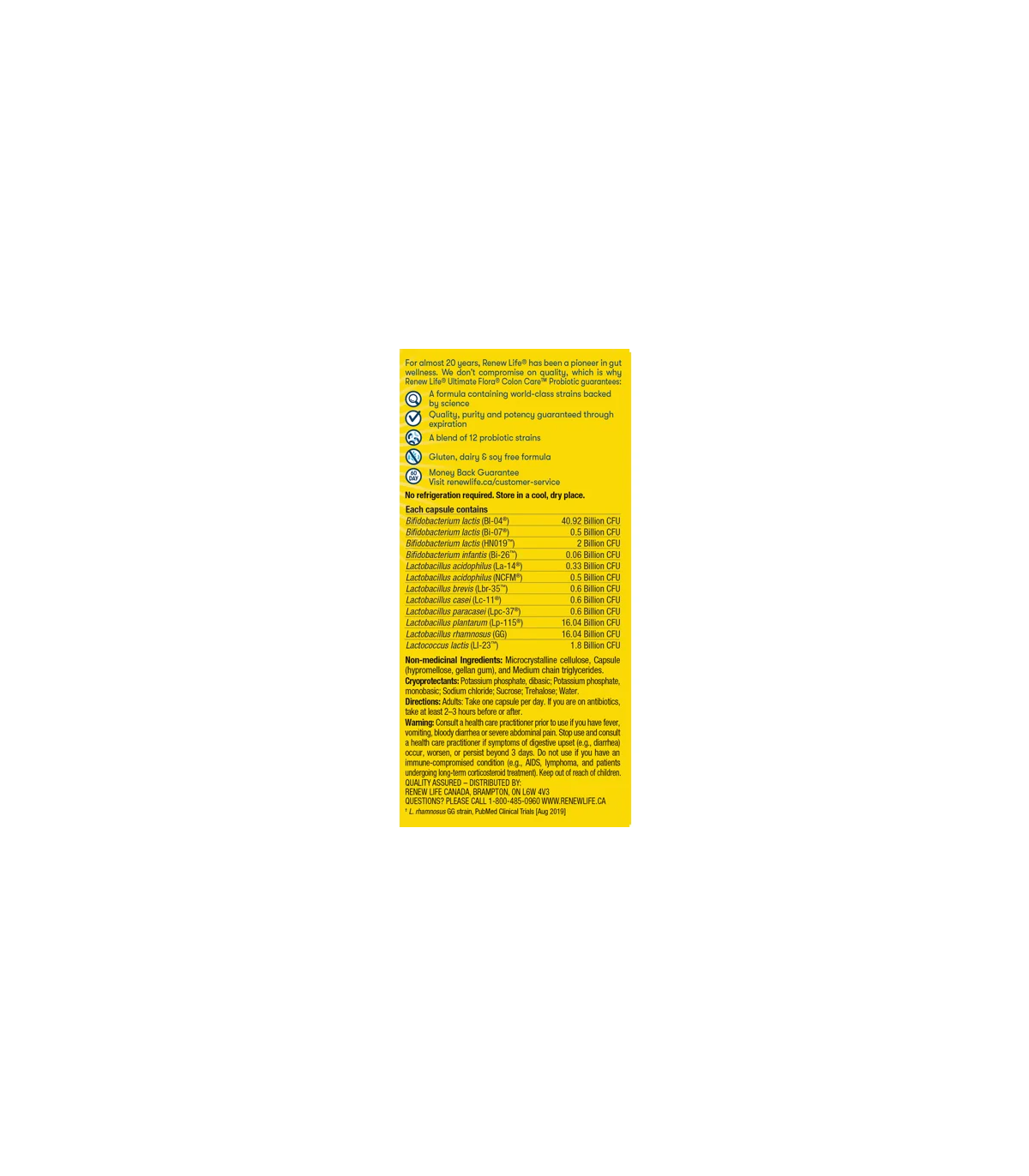 Ultimate Flora Colon Care 80B 30 Capsules | Safest & Easiest Shopping Vitamins Online | VITASHOP