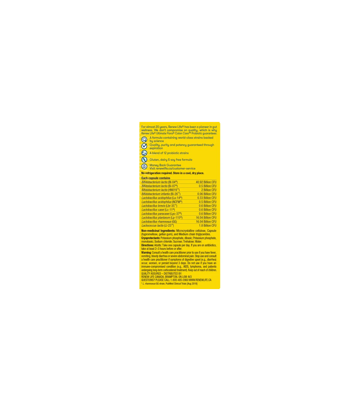 Ultimate Flora Colon Care 80B 30 Capsules | Safest & Easiest Shopping Vitamins Online | VITASHOP