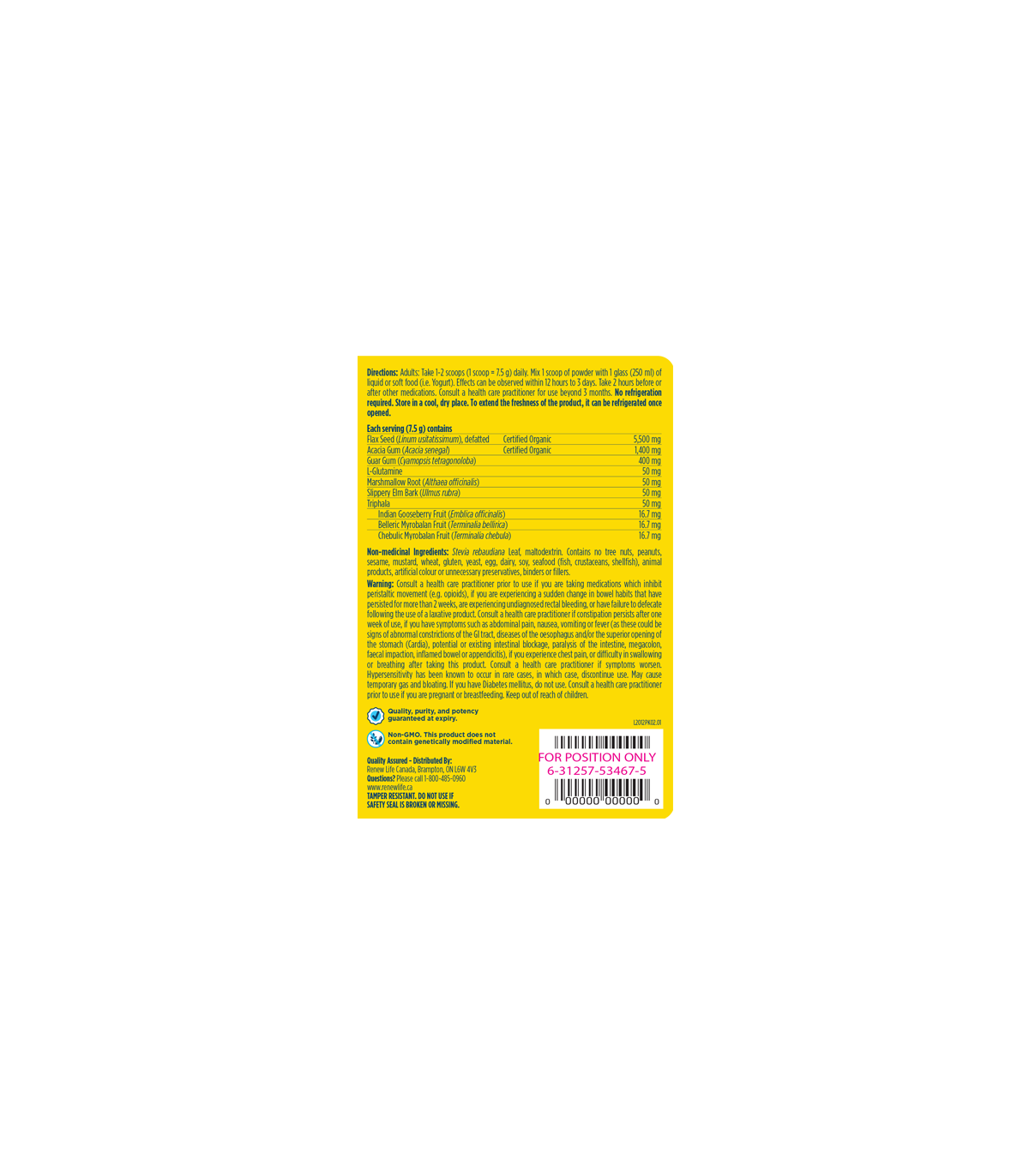 Renew Life FIBRESMART POWDER 454 G | Unbeatable Prices, Daily Deals | VITASHOP