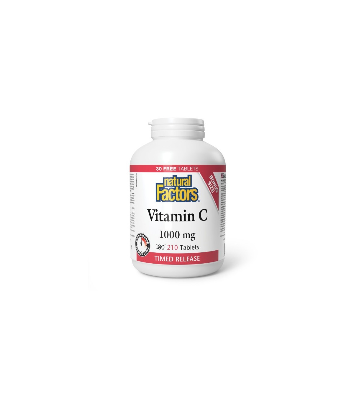 Natural Factors Vitamin C Time Release 1000 mg, 210 Tablets | 每天不同折扣, 全网最低价格 | 种类齐全的保健品店铺 VITASHOP, 只有你想不到, 没有你买不到 !