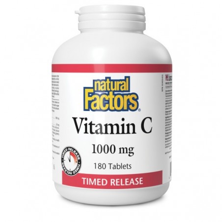 Natural Factors Vitamin C Time Release 1000 mg, 180 Tablets | 每天不同折扣, 全网最低价格 | 种类齐全的保健品店铺 VITASHOP, 只有你想不到, 没有你买不到 !
