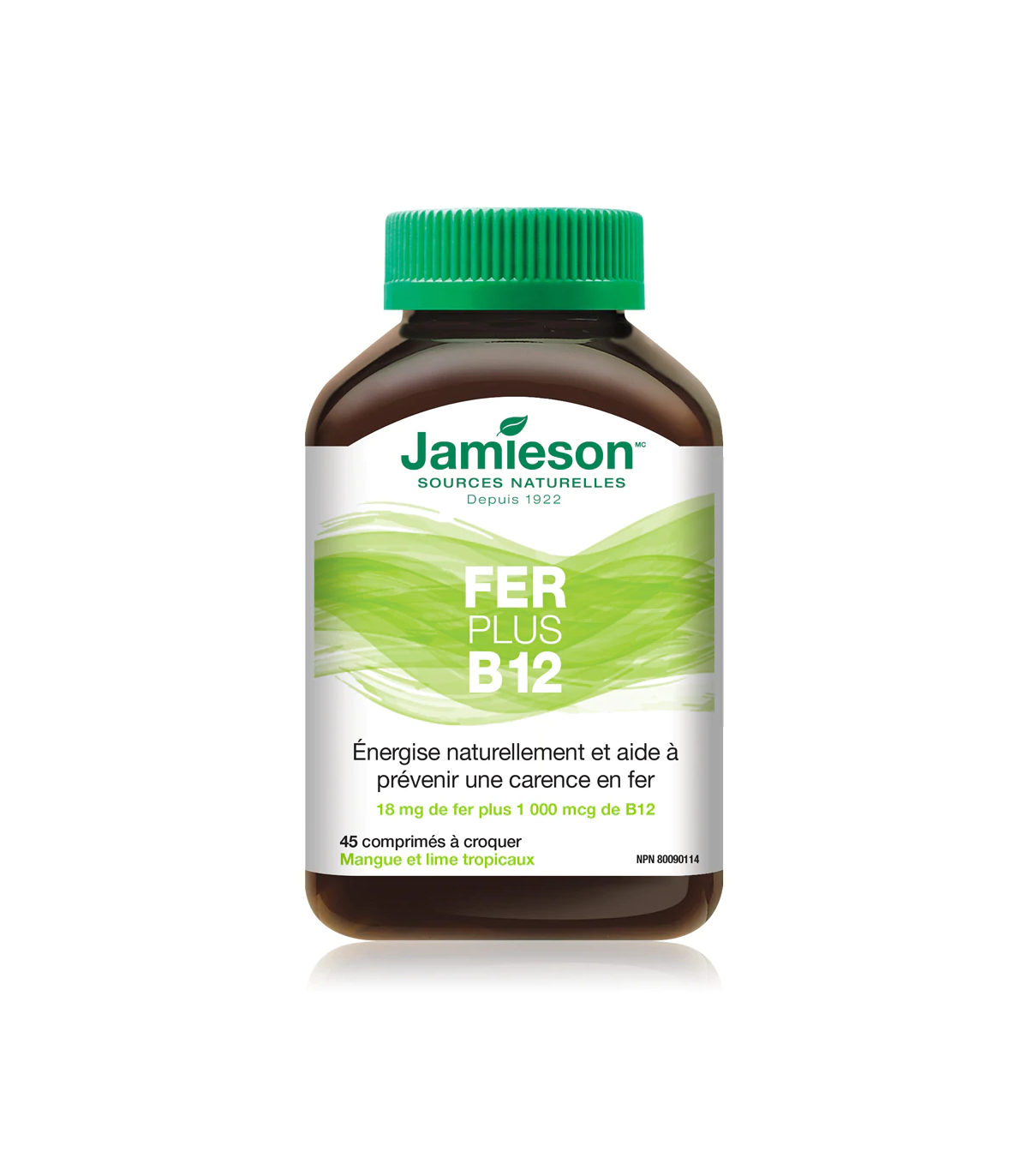 Iron Plus B12 Mango Lime 45 Chewable Tablets | Safest & Easiest Shopping Vitamins Online | VITASHOP