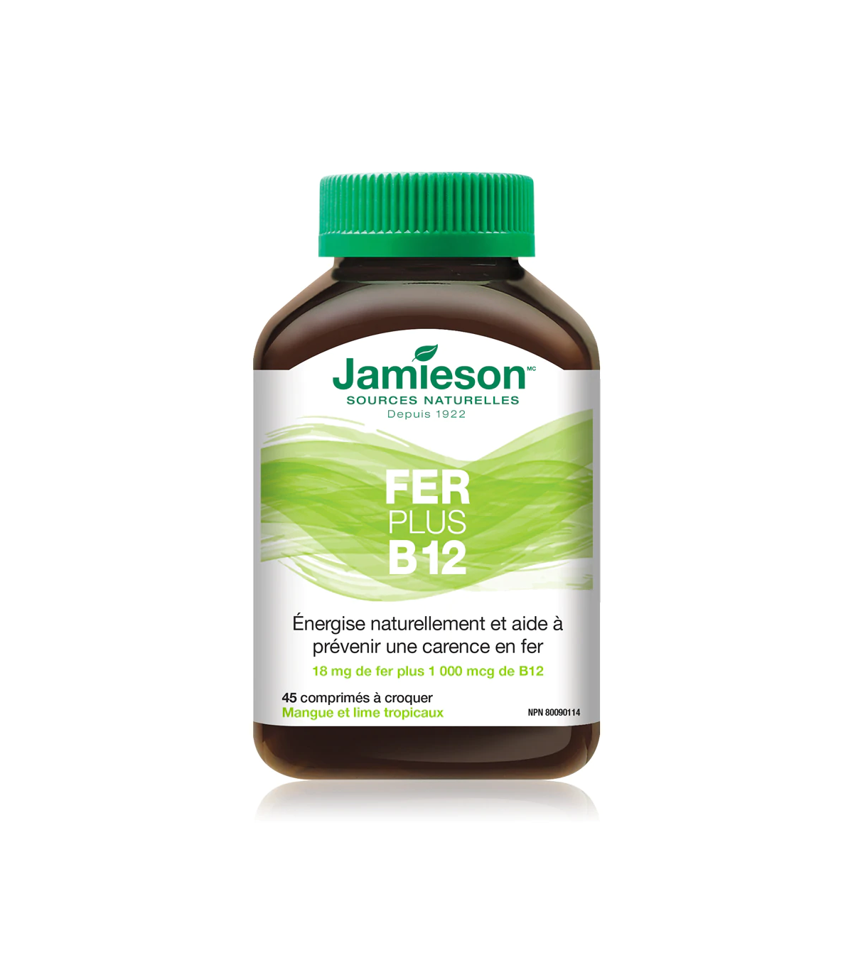 Iron Plus B12 Mango Lime 45 Chewable Tablets | Safest & Easiest Shopping Vitamins Online | VITASHOP