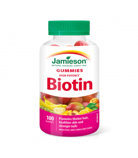 Jamieson High PotencyBiotin 100 Gummies | Unbeatable Prices, Daily Deals | VITASHOP