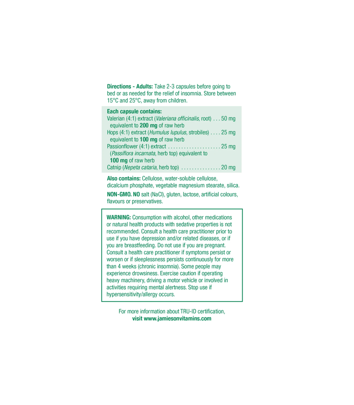 Jamieson Herbal Complex Relax & Sleep 60 Capsules | Unbeatable Prices, Daily Deals | VITASHOP